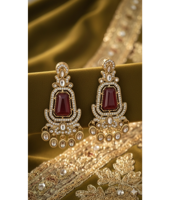 The Crimson Royal Chandbali