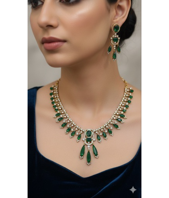 Apsara Emerald Choker