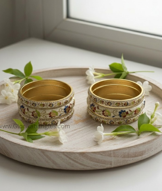The Gulbagh Meenakari Kada Set