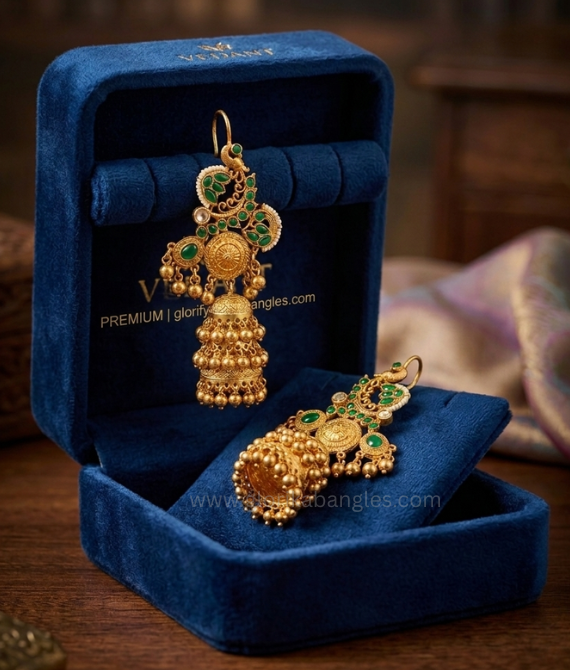 The Mayura Heritage Kashmiri Ear-Cuff Jhumkas