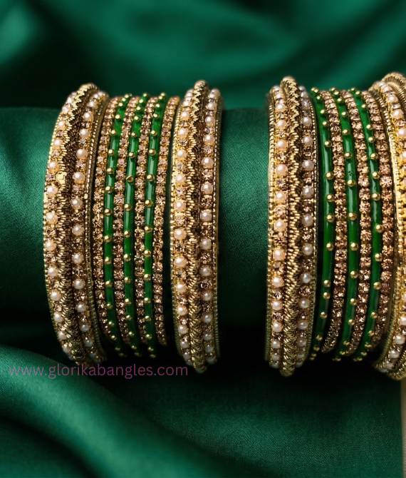 Hariyali Pearl Set