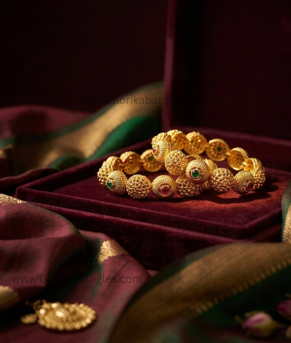 Meenakari Jali Kada Set